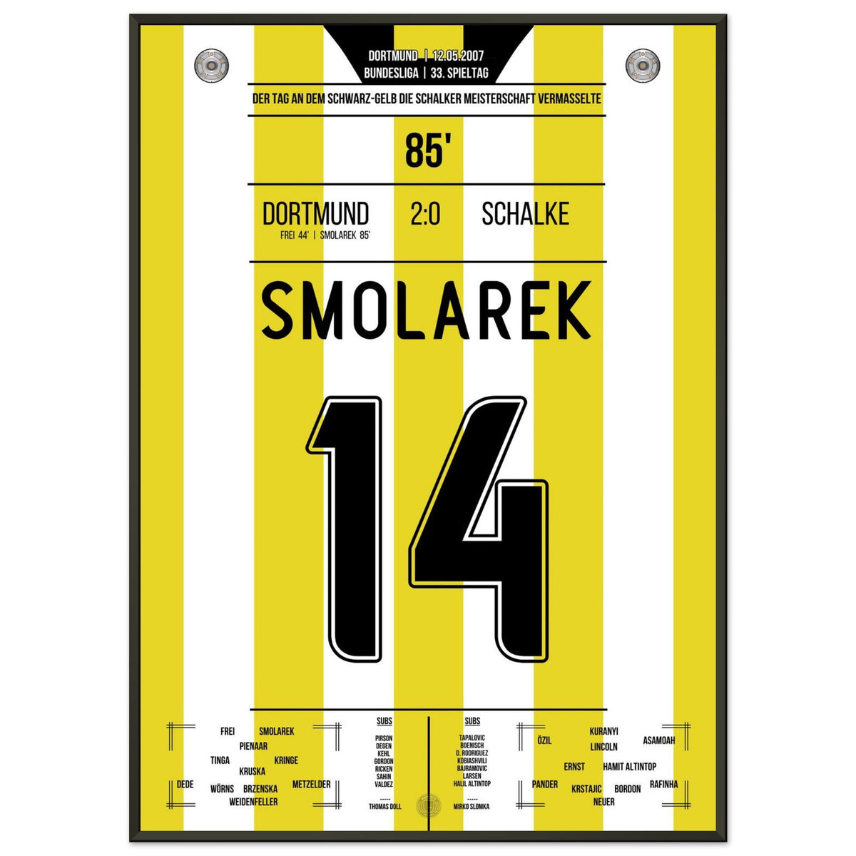Smolarek scores and Dortmund ruins Schalke's championship.