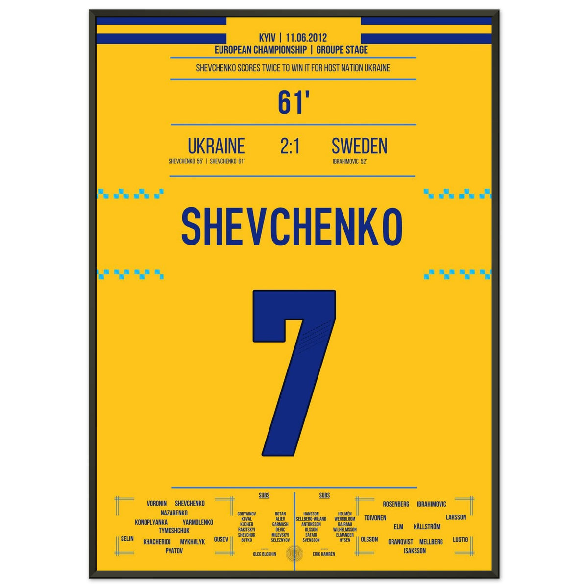 Shevchenko mit Doppelpack zum Sieg gegen Schweden 2012
