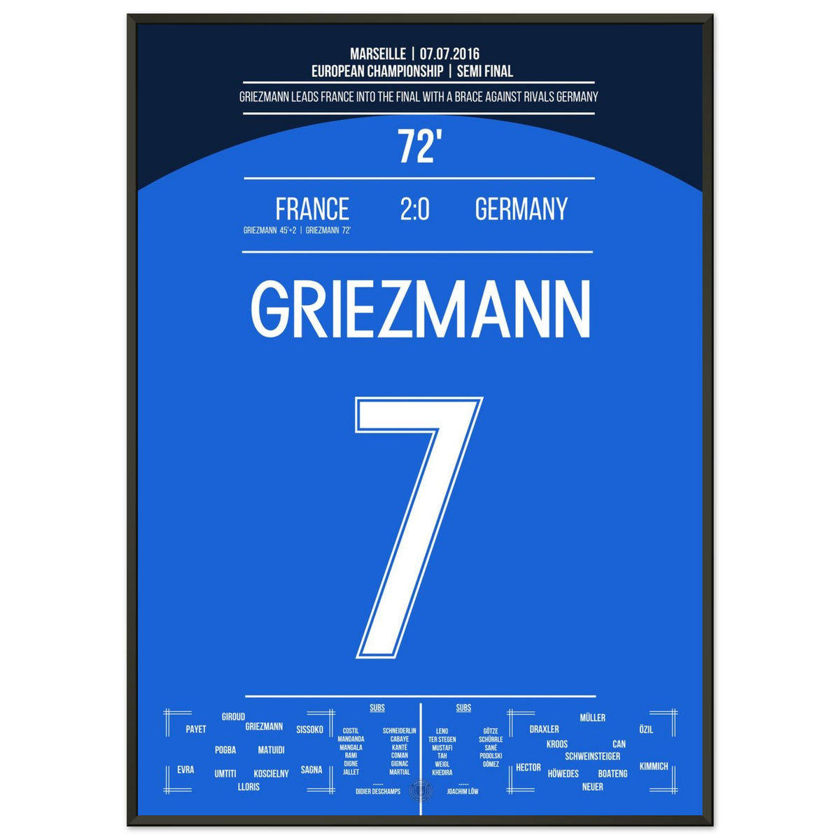 Griezmann shoots France into the final of the European Championship.