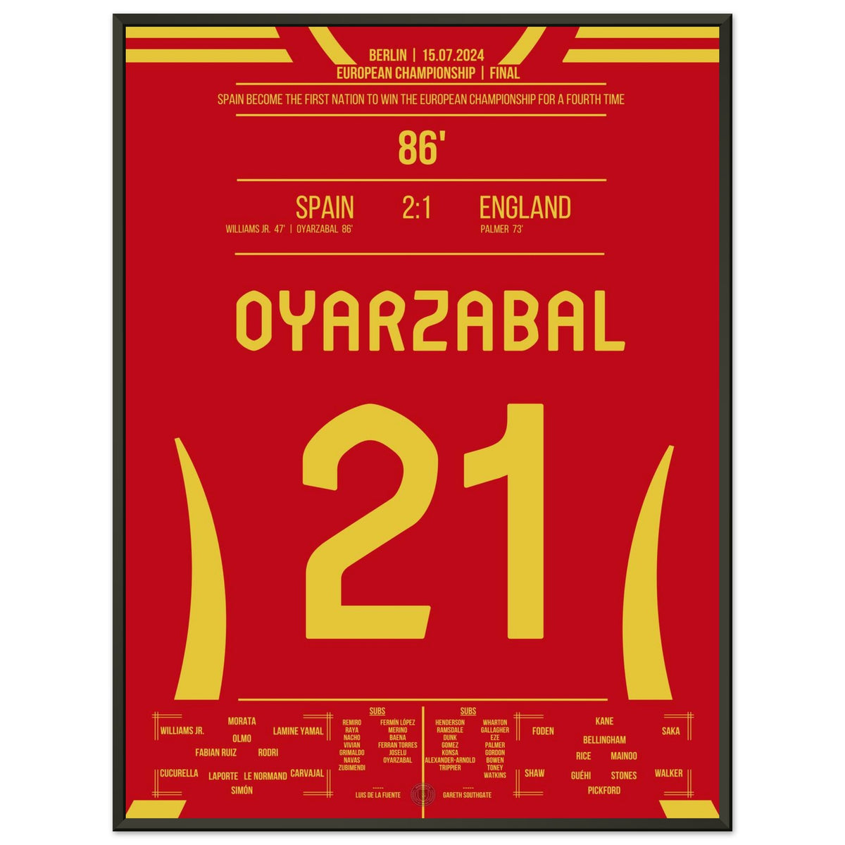 Oyarzabal schießt Spanien zum Europameistertitel 2024