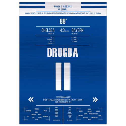 Drogba's Kopfball-Tor im Finale gegen Bayern – Metal Edition