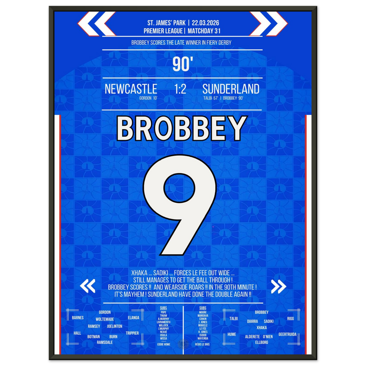 Brobbey's Siegtreffer im Derby bei Newcastle