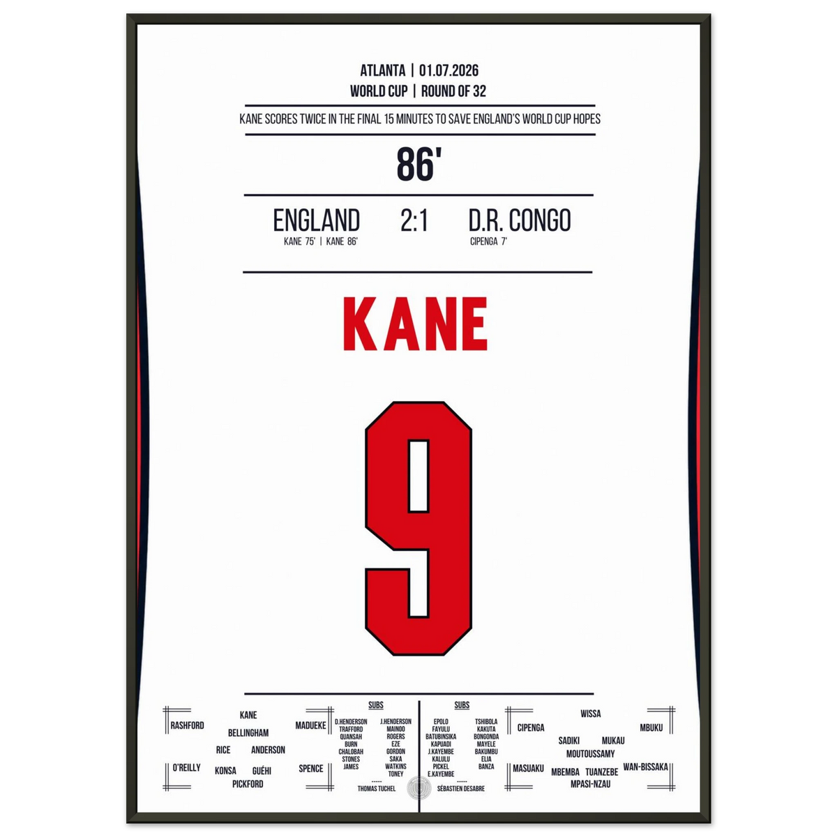 Kane dreht das Spiel mit Doppelpack und führt England ins Achtelfinale