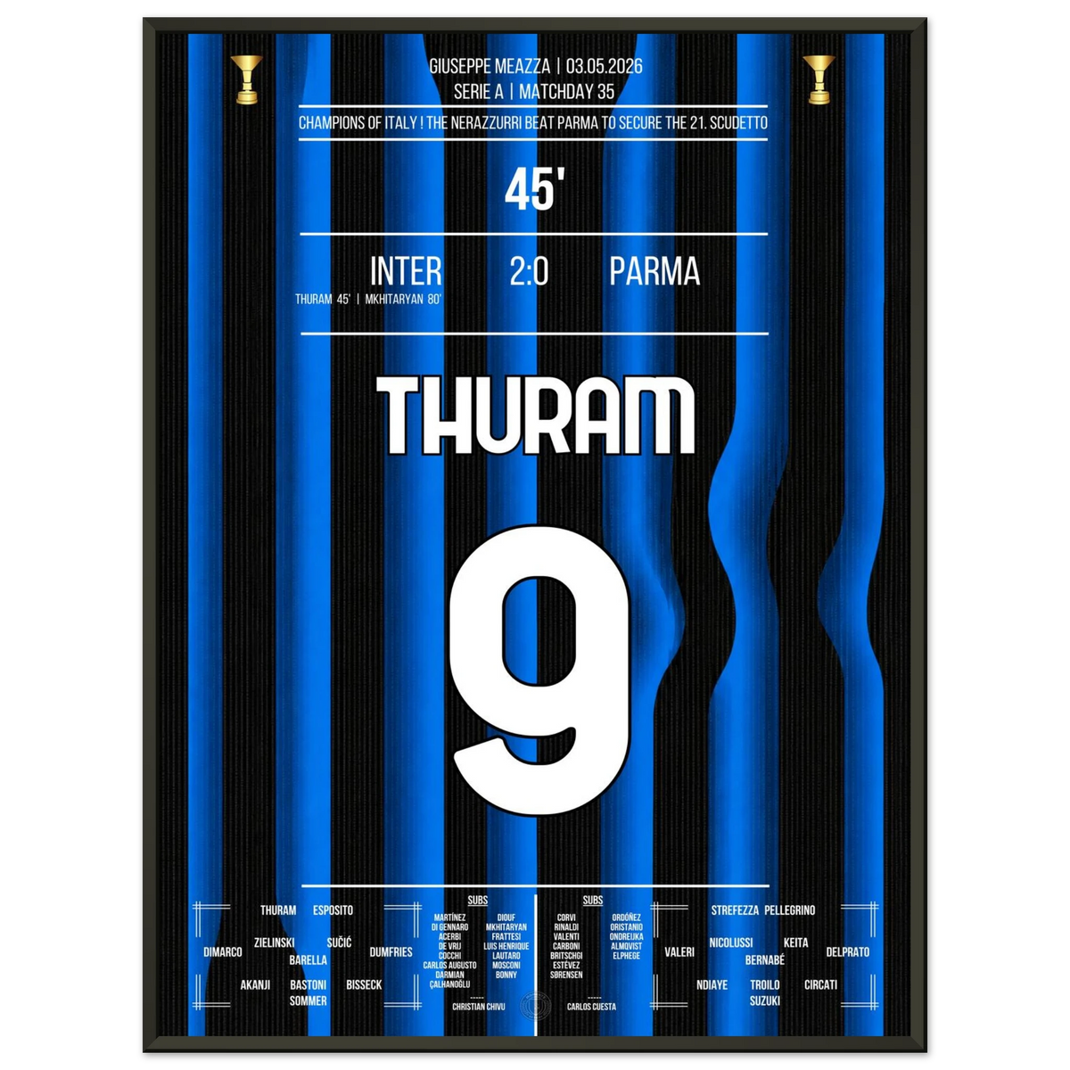 Thuram schießt Inter zur nächsten Meisterschaft 2026