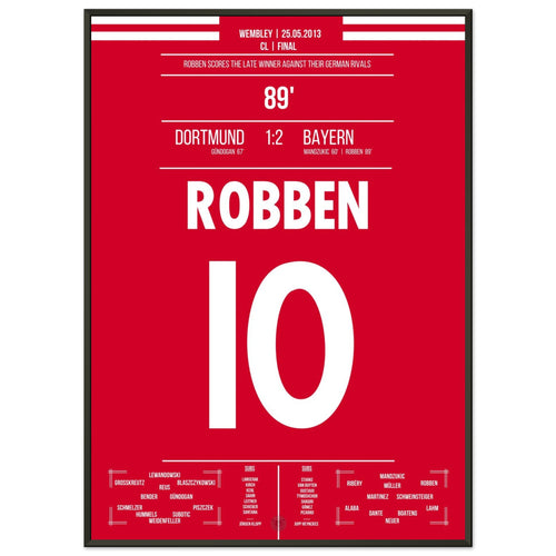 Robben with a late winning goal in the German CL final