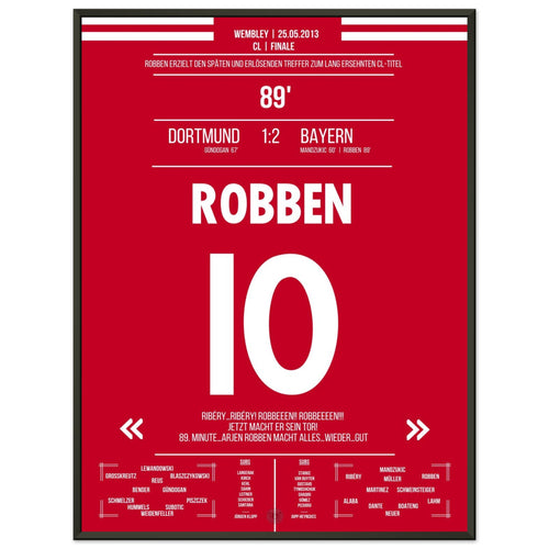 Robben with late winning goal in the German CL final - German Version
