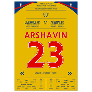 Arshavin's 4-Goal Show at Anfield 2009