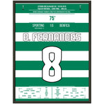 Bruno Fernandes schießt Sporting im Derby ins Pokalfinale 2019 45x60-cm-18x24-Schwarzer-Aluminiumrahmen