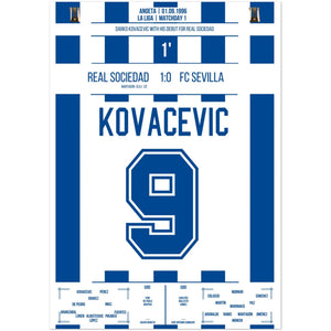 Darko Kovacevic's debut for Real Sociedad in 1996