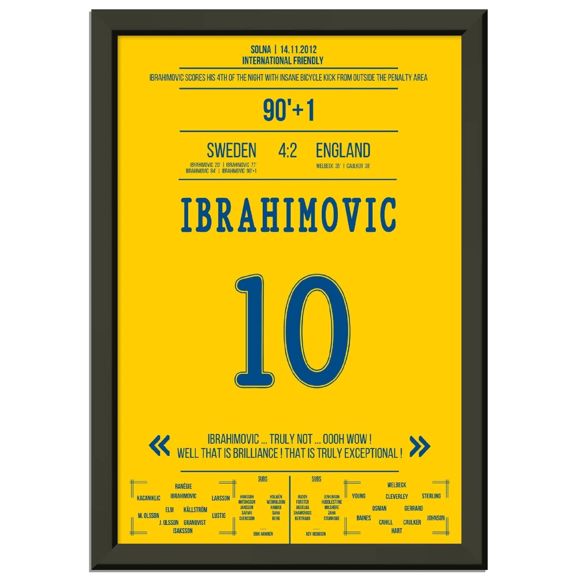 Die Zlatan Show gegen England in 2012 