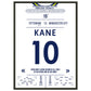 Harry Kane bricht den Tor-Rekord der Spurs 50x70-cm-20x28-Schwarzer-Aluminiumrahmen