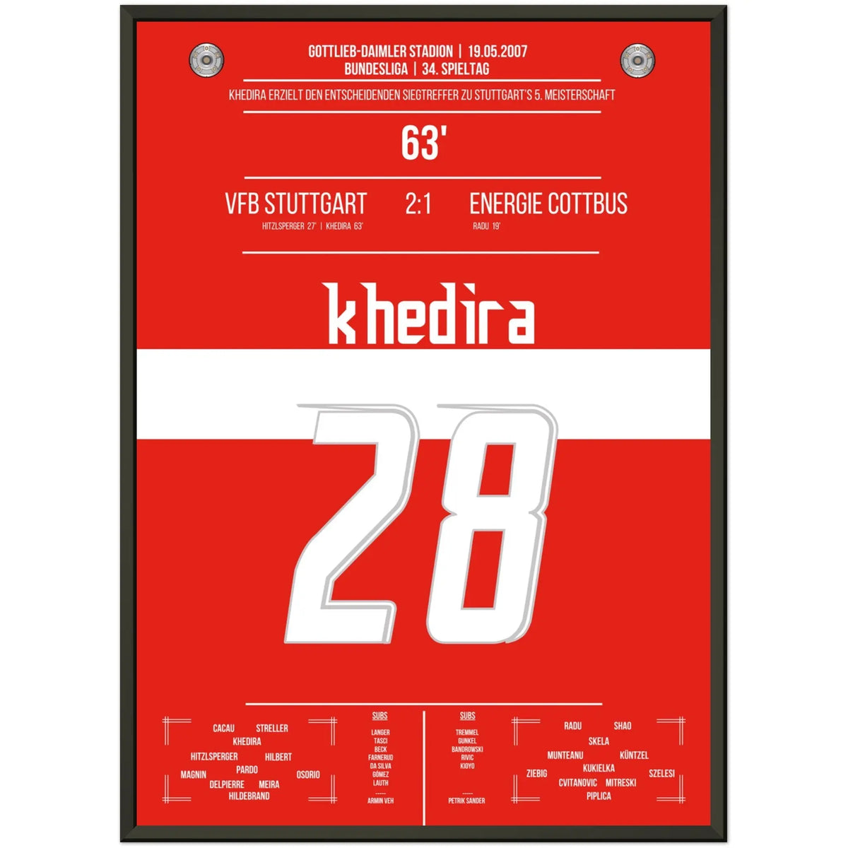 Khedira heads Stuttgart to the championship 2007