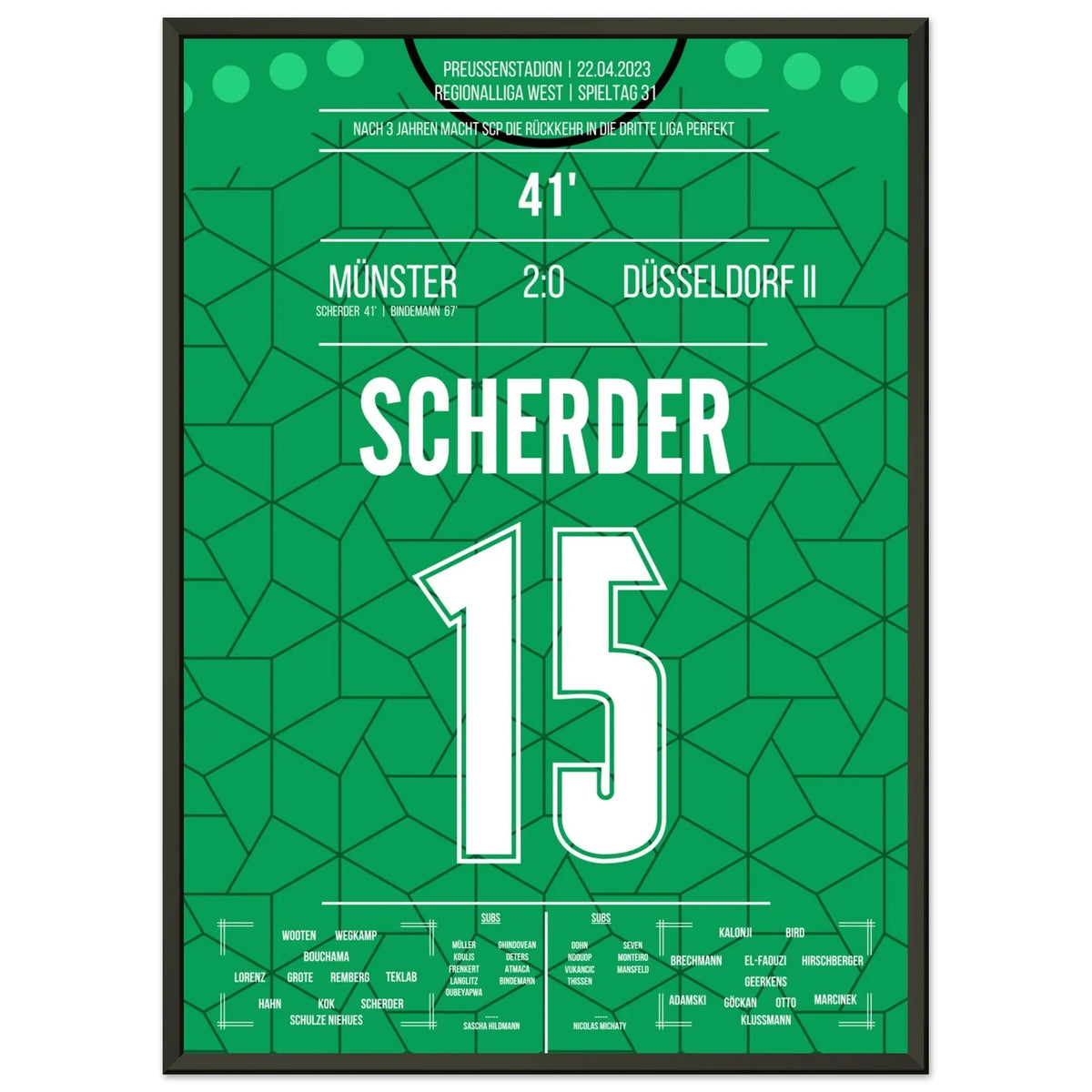 Münster's Rückkehr in die dritte Liga in 2023