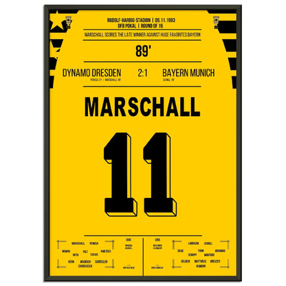 Pokalsensation durch Marschall - Dresden besiegt Bayern im DFB Pokal Achtelfinale 1993 