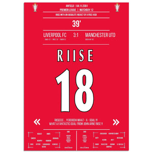 Riise packt den Hammer aus bei Liverpools Heimsieg gegen ManU in 2001 