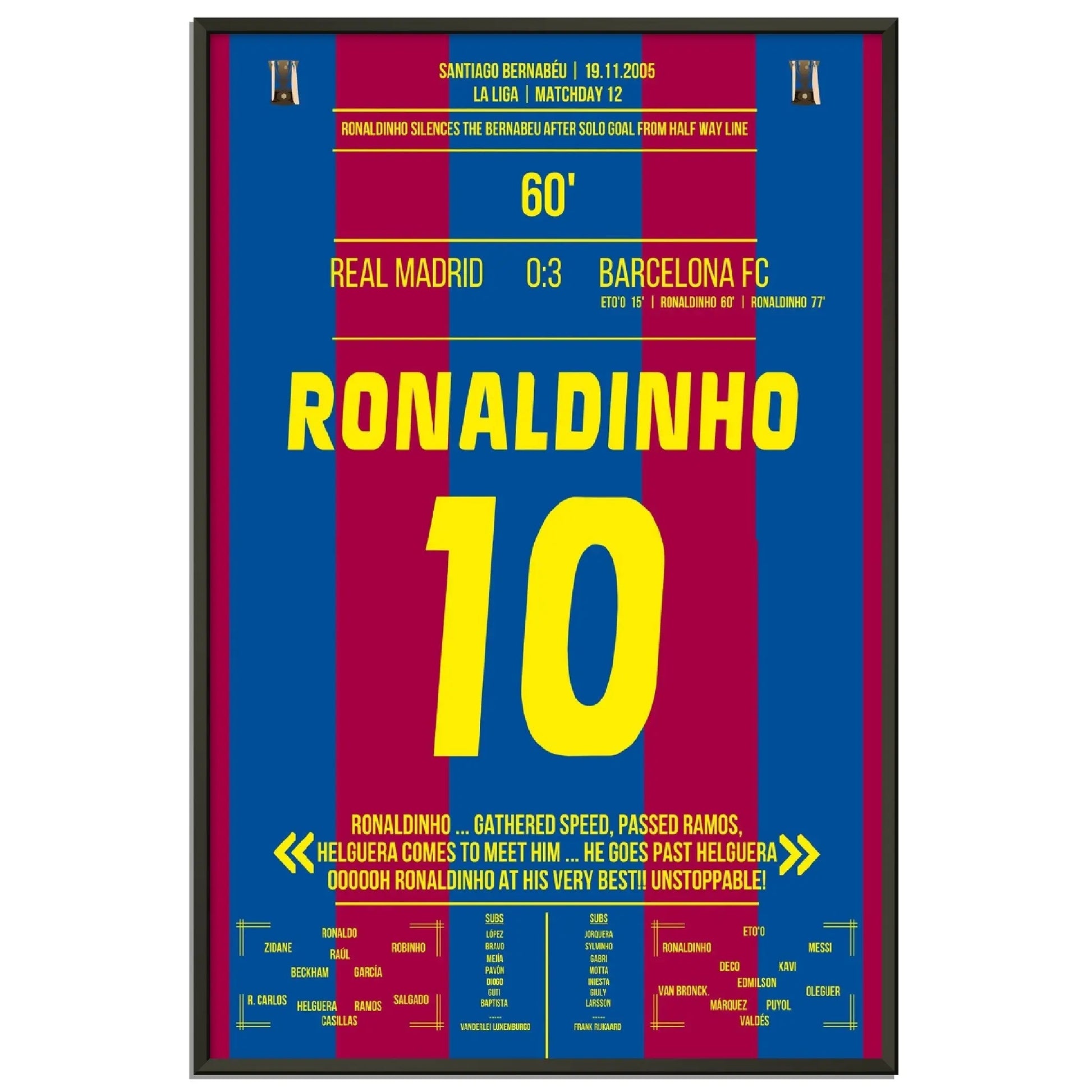 Ronaldinho's Solo Tor im Bernabeu in 2005 