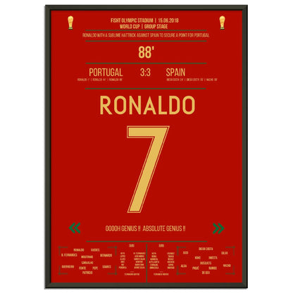 Ronaldos Hattrick sichert Portugal einen Punkt gegen Spanien bei der Weltmeisterschaft 2018 