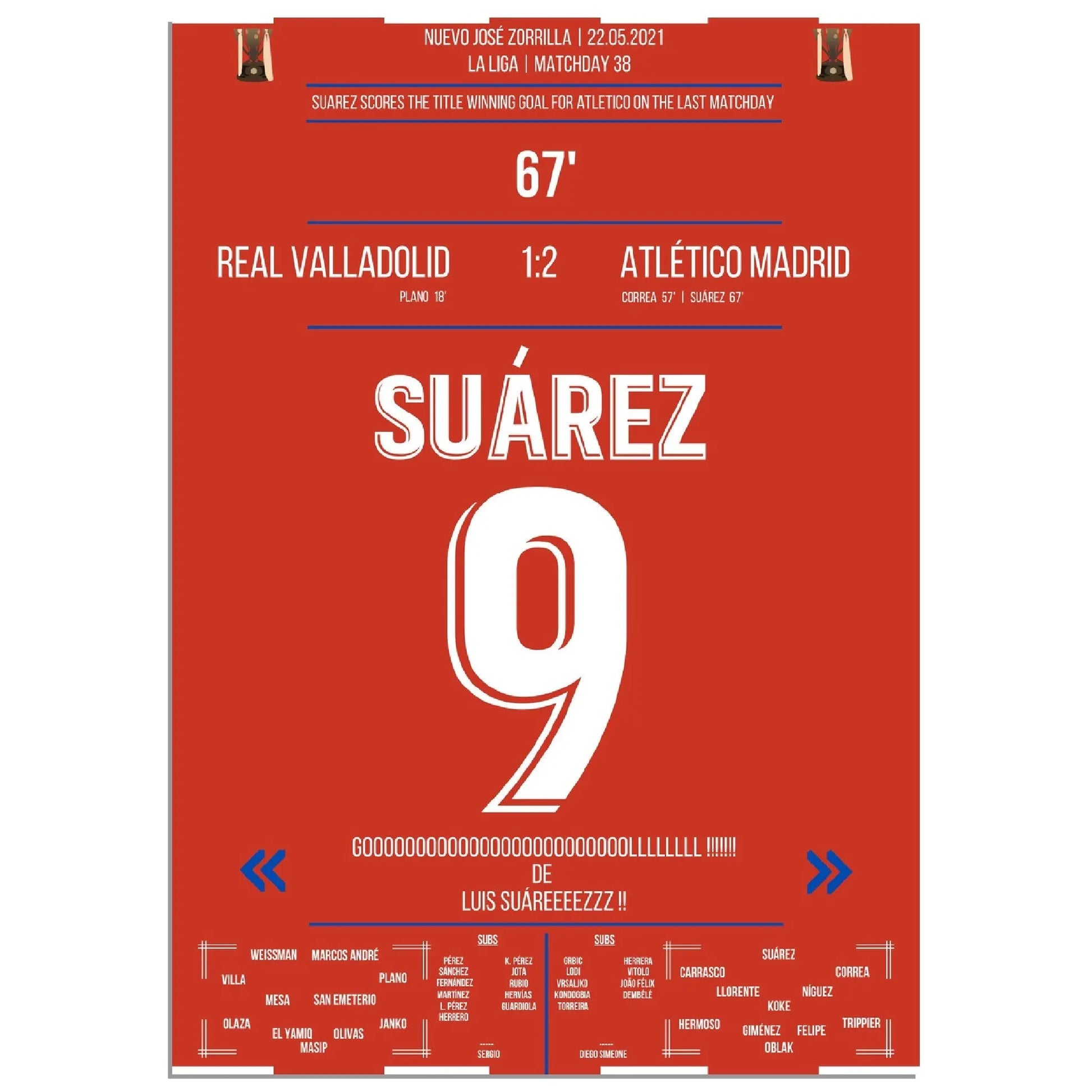 Suarez mit Siegtor zur Meisterschaft am letzten Spieltag 