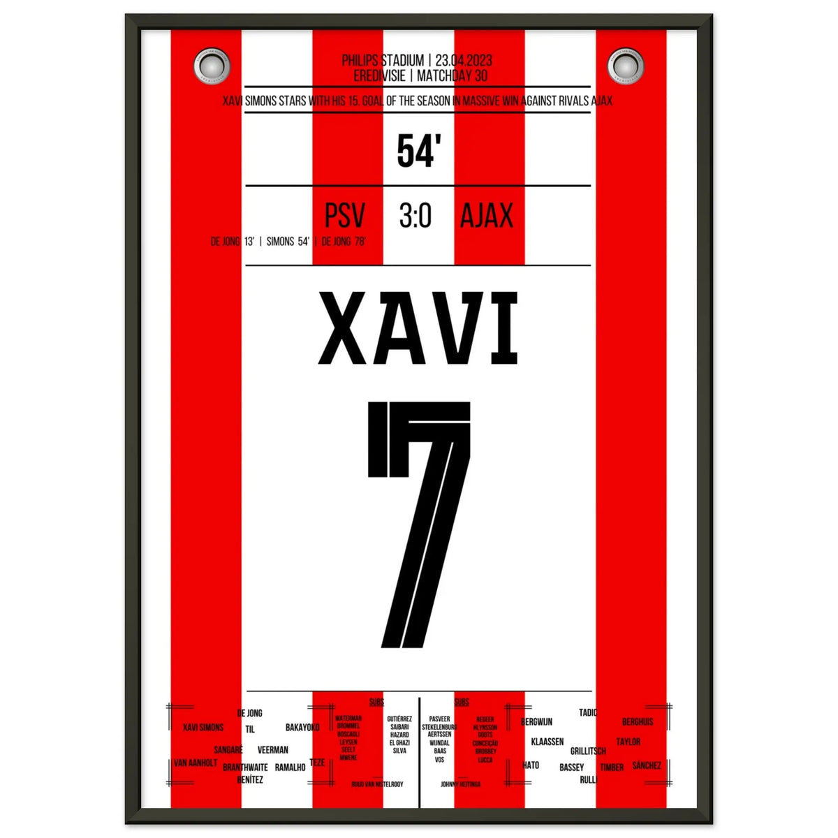 Xavi Simons mit Tor und Assist beim Heimsieg gegen Ajax 2023