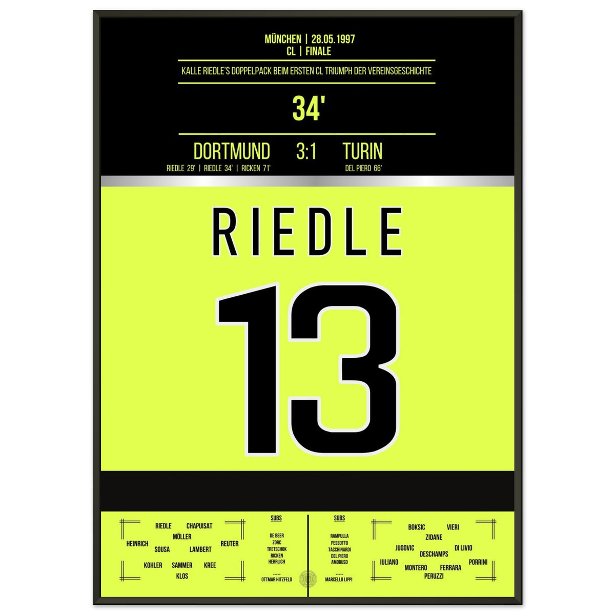 Riedle's Doppelpack im CL Finale 1997