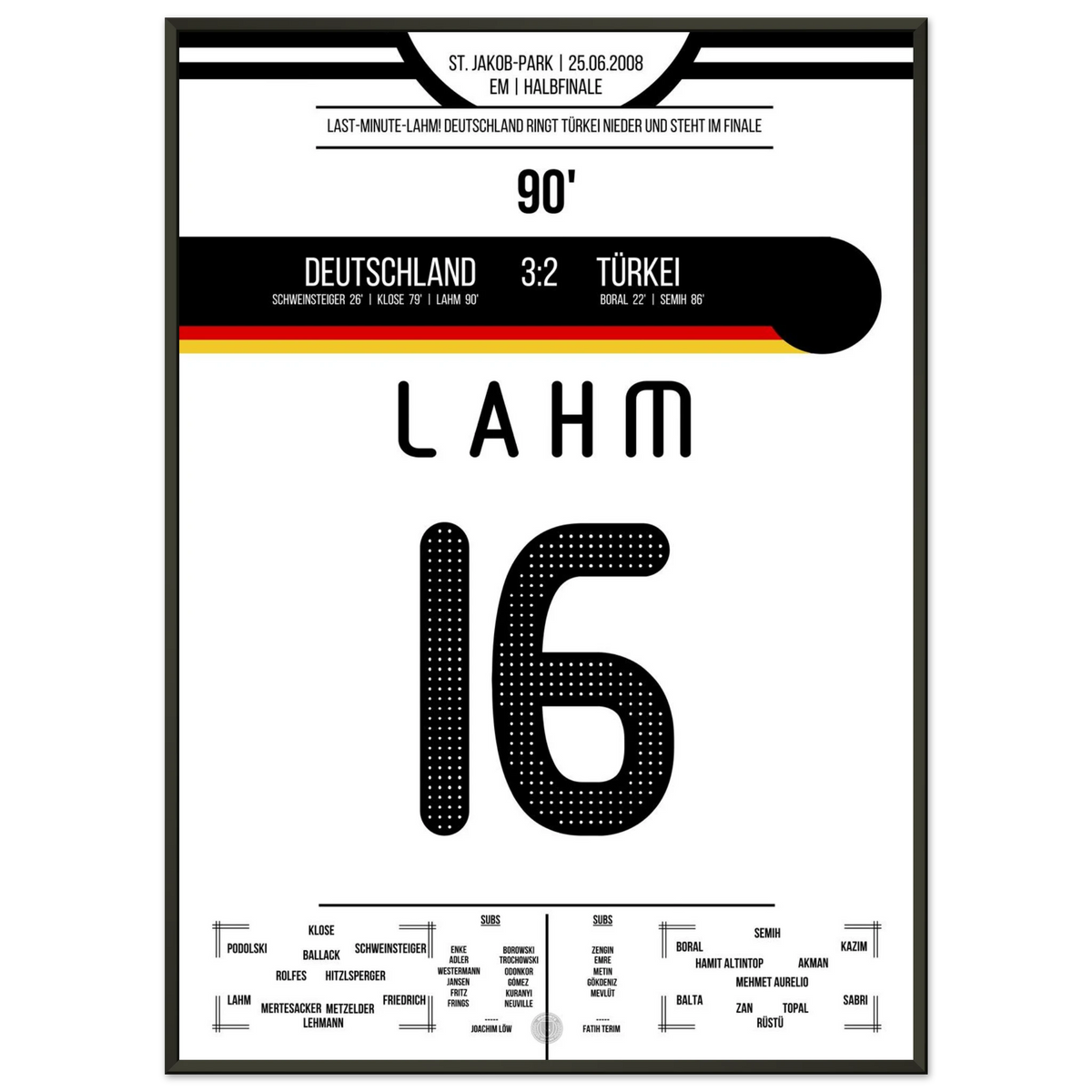Lahm's Last-Minute Tor im EM-Halbfinale gegen die Türkei