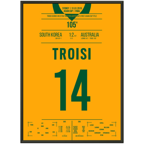 Troisi trifft und Australien gewinnt zum ersten mal den Asian Cup