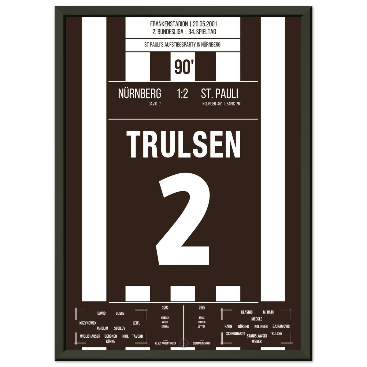 St Pauli's Aufstiegsfeier in Nürnberg 2001