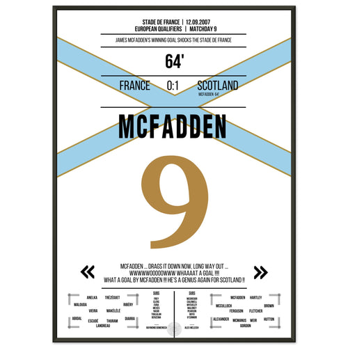 McFadden scores Scotland's victory at the Stade de France in 2007