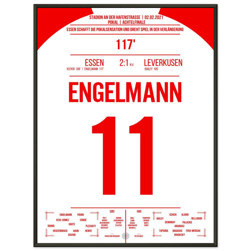 Essen's mit Pokalsensation gegen Leverkusen in 2021