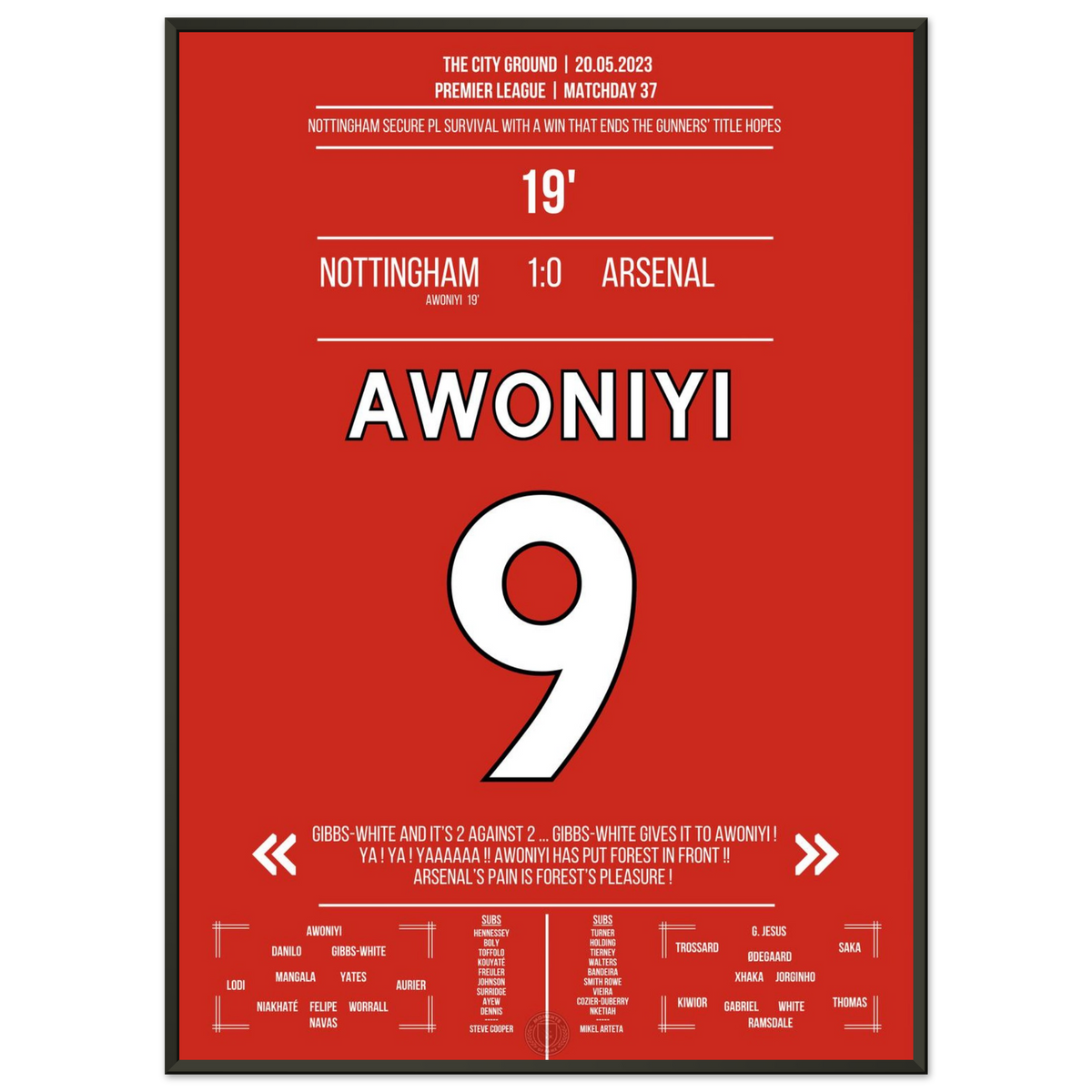 Awoniyi trifft zum Klassenerhalt für Forest