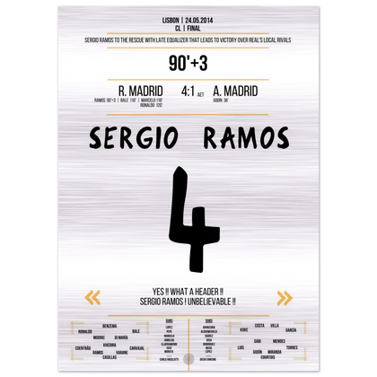 Sergio Ramos rescues Real in stoppage time of the 2014 final against Atletico – Metal Edition