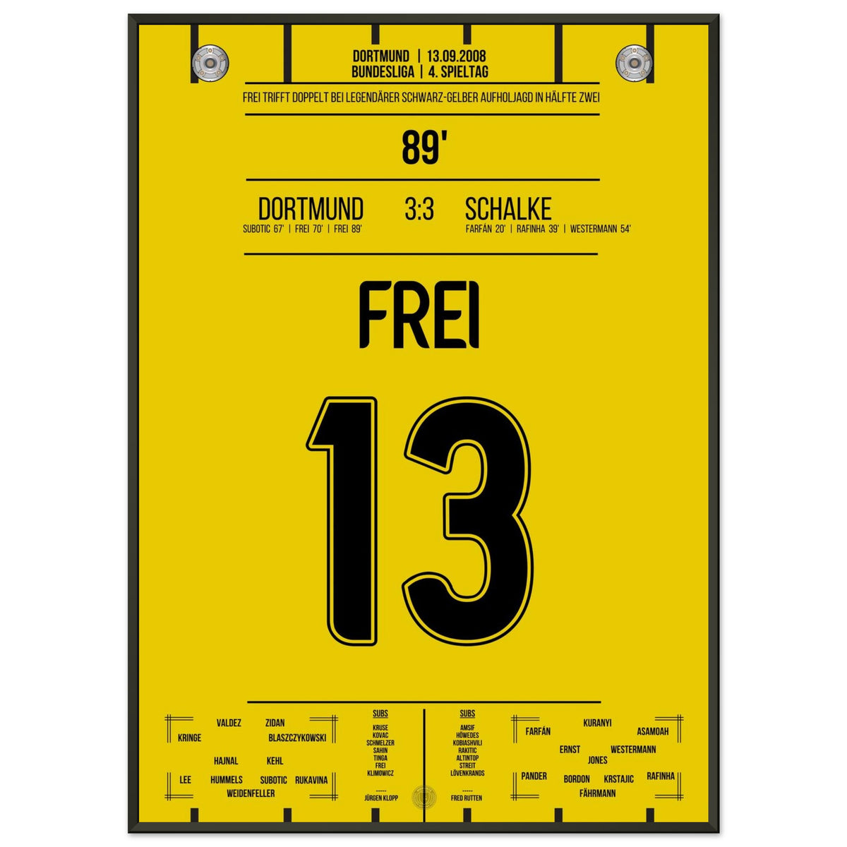 Alex Frei trifft doppelt und sichert Dortmund das Comeback im Derby