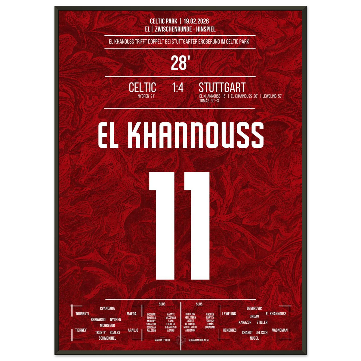 El Khannouss trifft doppelt und Stuttgart erobert den Celtic Park