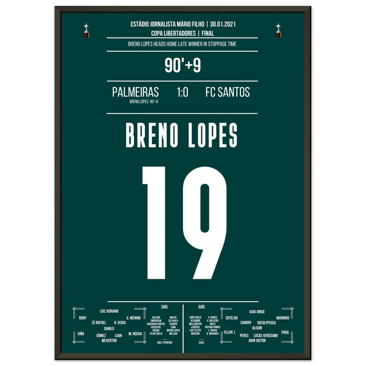 90+9 ! Breno Lopes köpft Palmeiras zum Copa Libertadores Triumph