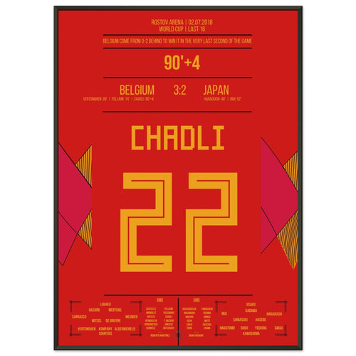 Chadli's last-minute goal against Japan in the 2018 World Cup