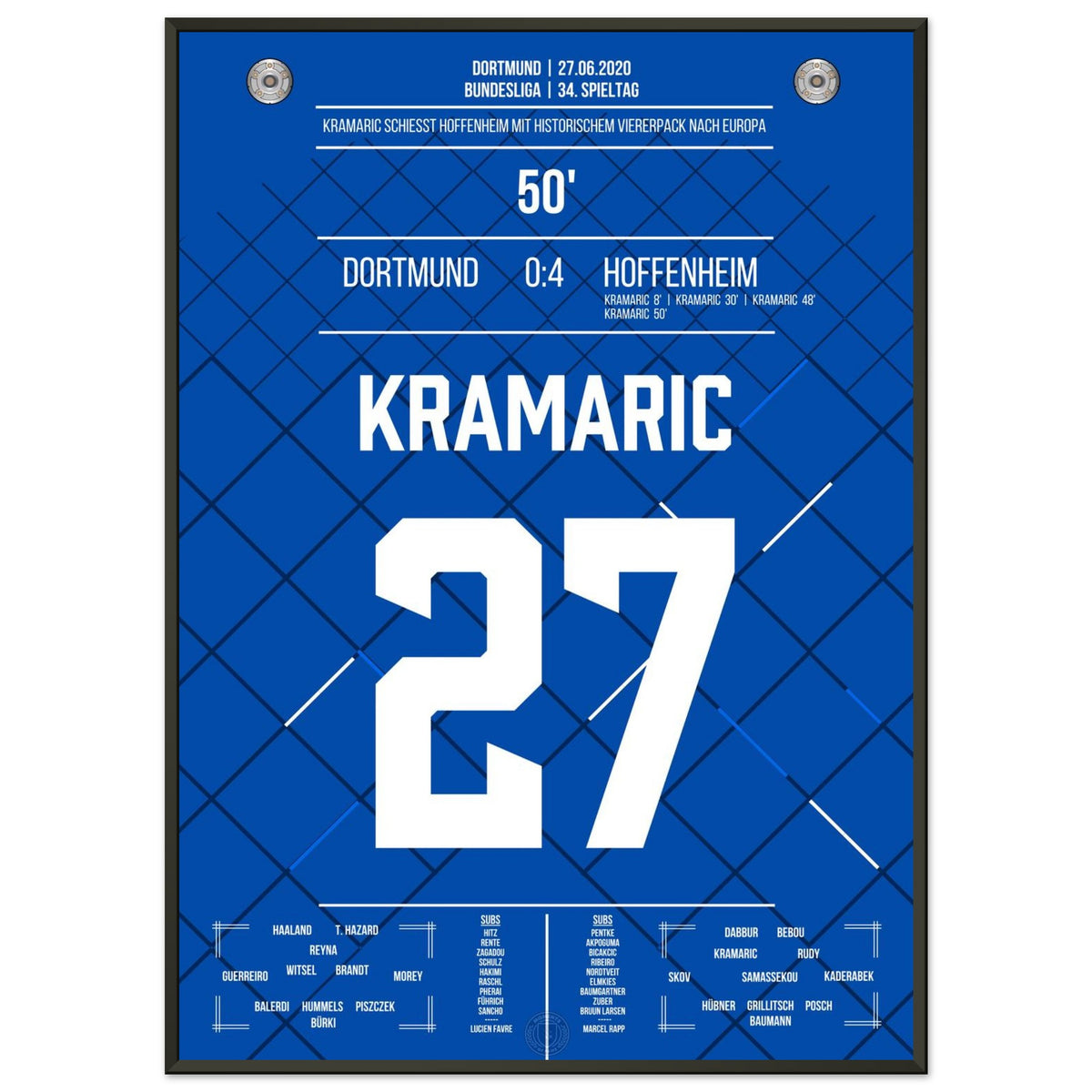 Kramaric schießt Hoffenheim mit historischem Viererpack nach Europa