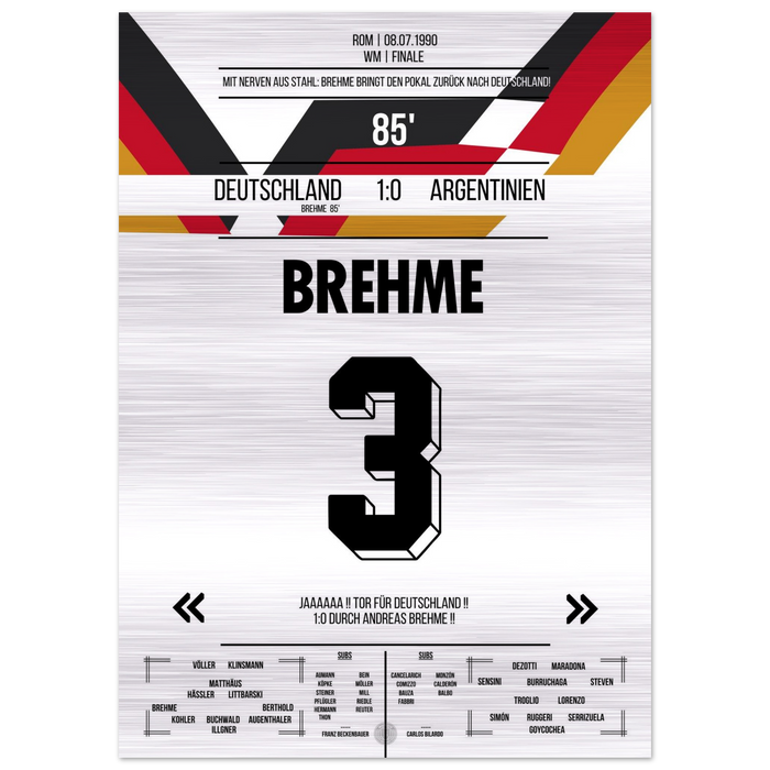 Brehme's Elfmeter gegen Argentinien im WM-Finale 1990 – Metal Edition