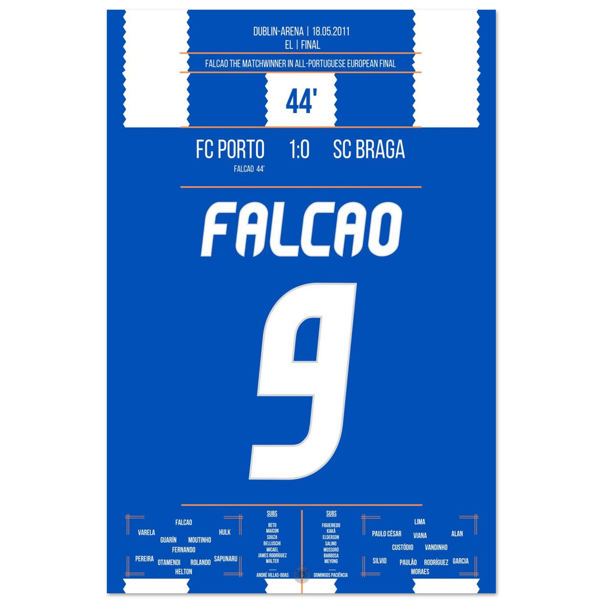 Falcao, the match-winner for Porto in the 2011 final
