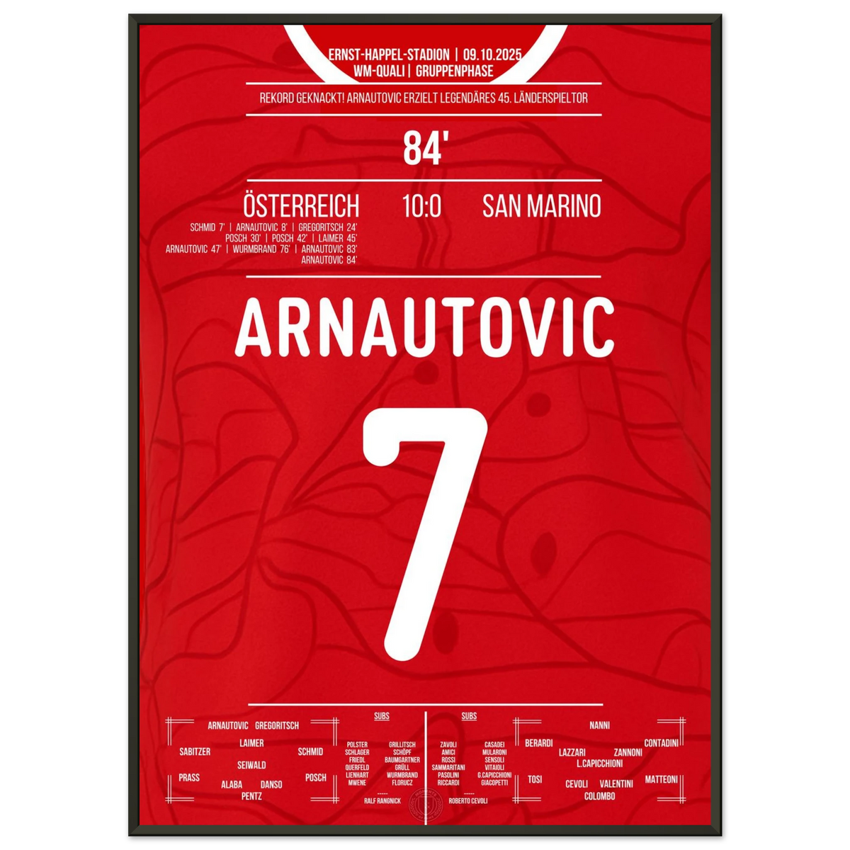 Cushion overtaken! Arnautovic becomes Austria's sole record goal scorer!