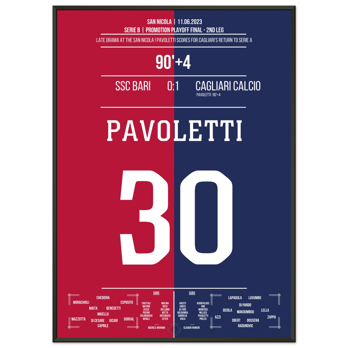 Pavoletti shoots Cagliari back into Serie A