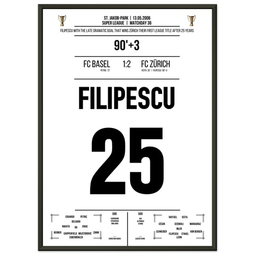 Filipescu schießt den FC Zürich zur ersten Meisterschaft nach 25 Jahren