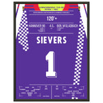 Sievers wird zu Hannover's Pokalheld 1992 45x60-cm-18x24-Schwarzer-Aluminiumrahmen