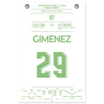 Gimenez-Hattrick beim Derby Sieg gegen Excelsior 60x90-cm-24x36-Ohne-Rahmen