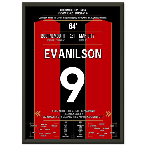 Evanilson scores the winning goal against the reigning champions.