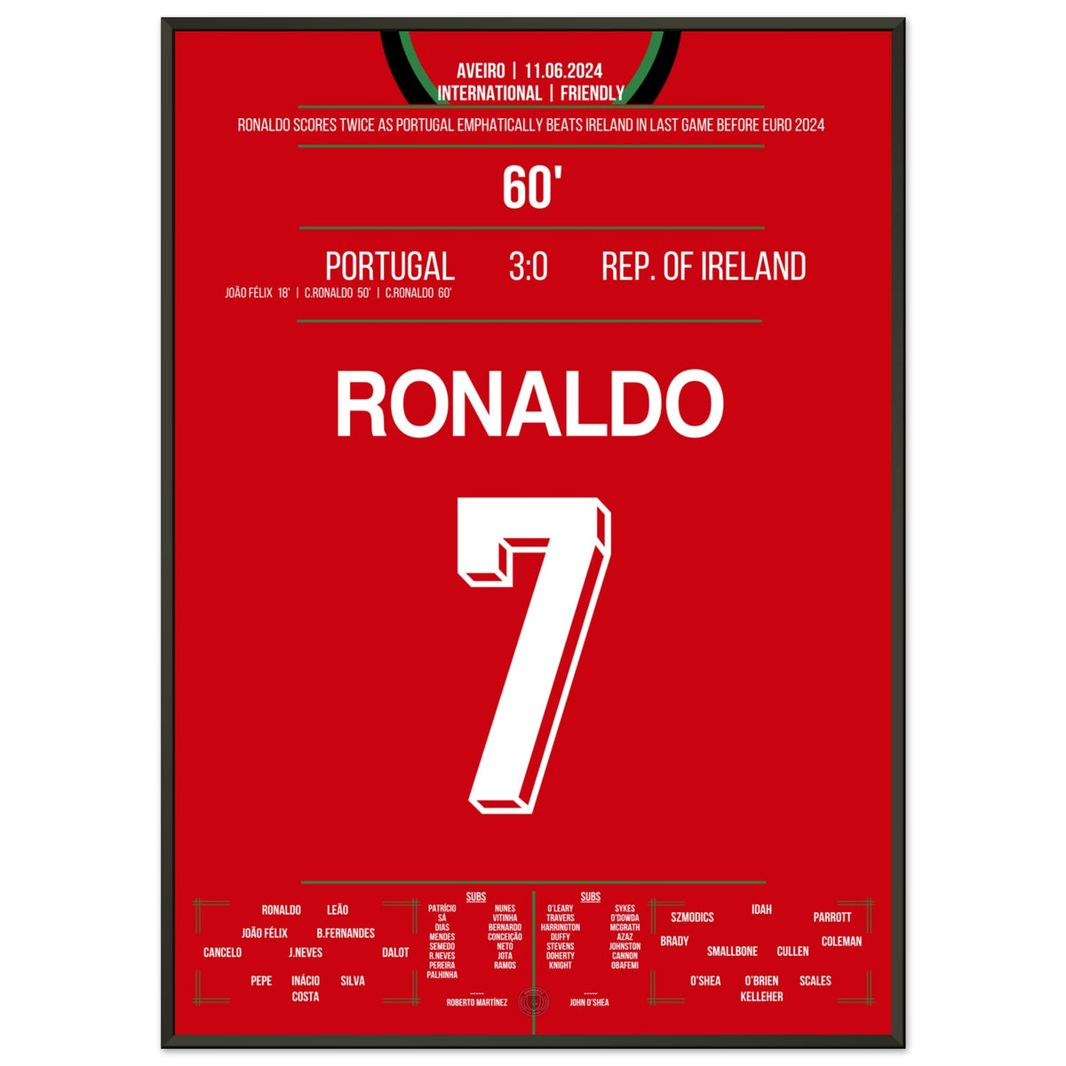 Ronaldo mit Doppelpack gegen Irland