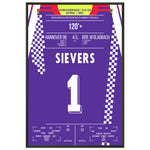 Sievers wird zu Hannover's Pokalheld 1992 60x90-cm-24x36-Schwarzer-Aluminiumrahmen