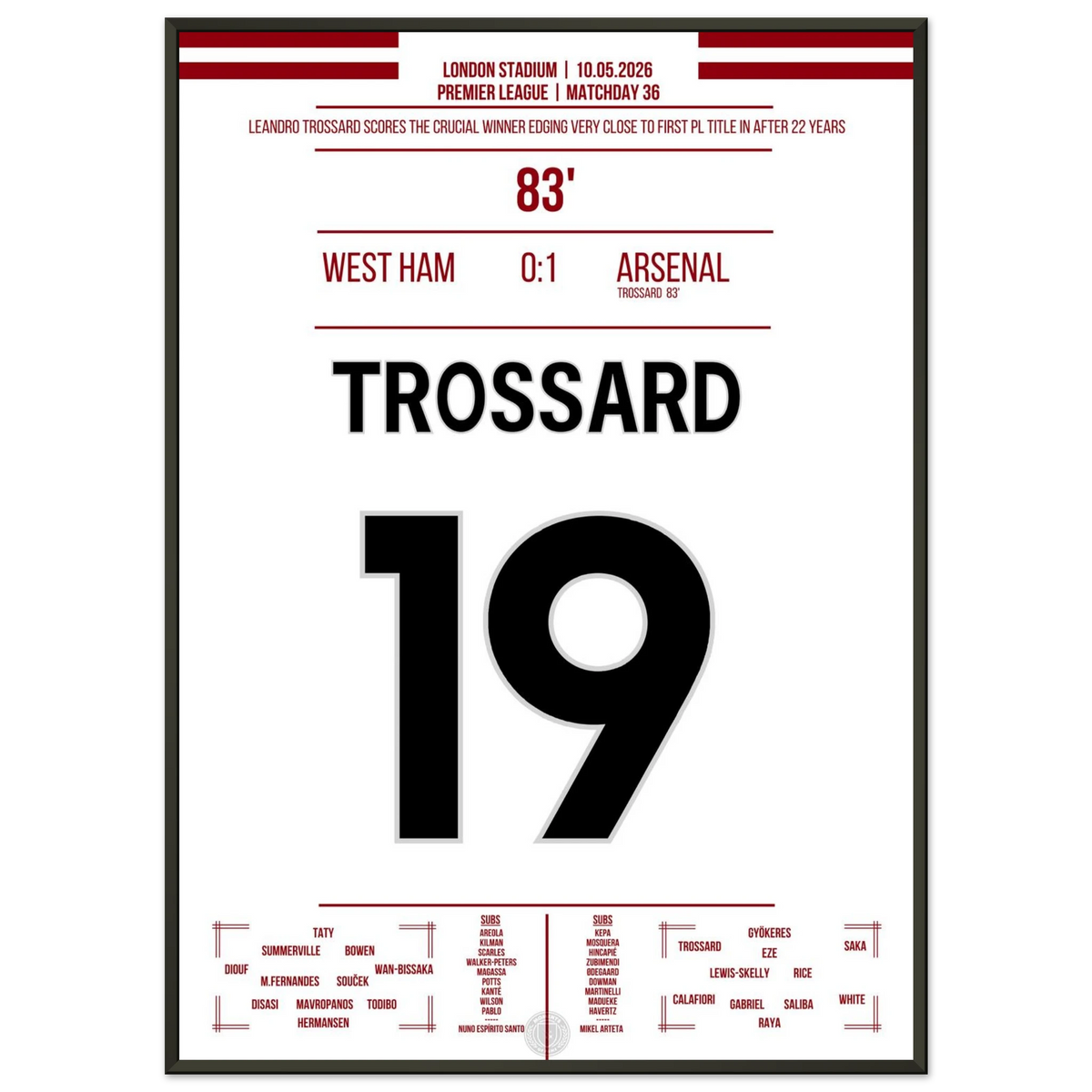 Trossard's später Siegtreffer bei West Ham