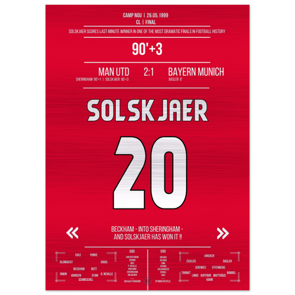 Solskjaer Scores in the Most Memorable Comeback in History in the 1999 Final against Bayern – Metal Edition