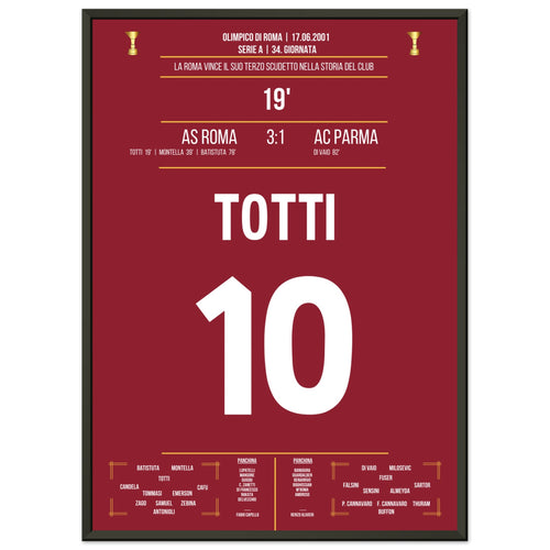 Roma's win of the third Scudetto in the club's history Italian version