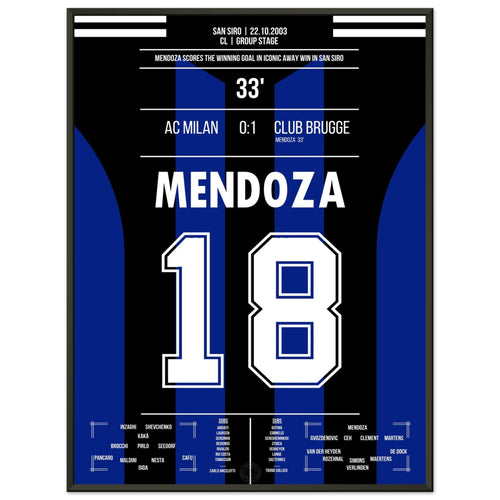 Mendoza trifft zum legendären Auswärtssieg in San Siro in 2003